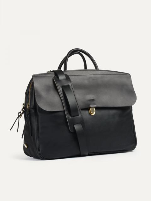 Bleu de Chauffe ZEPPO DUO LISCIO BUSINESS BAG  -  BLACK