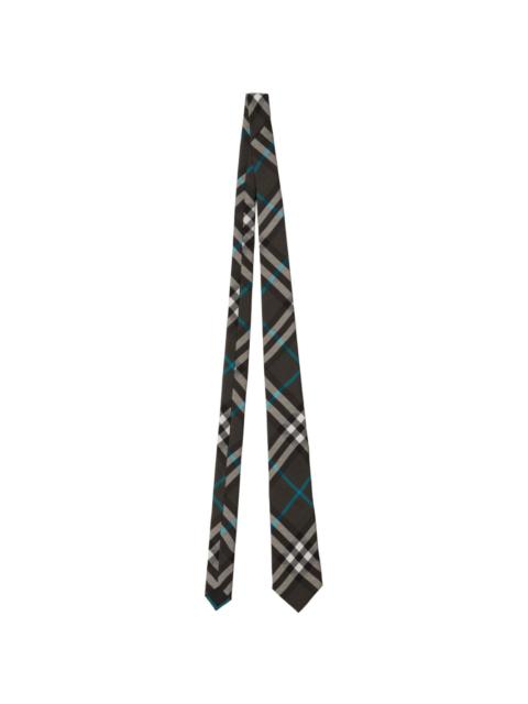 Nova Check silk tie