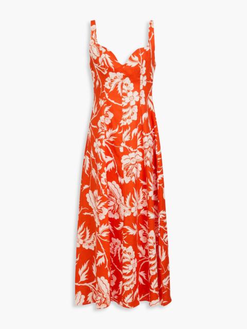 Other Designers Perdita floral-print hemp maxi dress