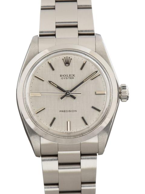 ROLEX Used Rolex Oyster Precision Silver Dial 6426 Oyster Band