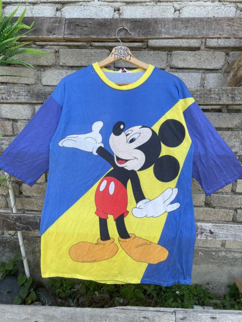 Other Designers Vintage - 💥Vintage Mickey Mouse Mirror Print Big Logo Tee