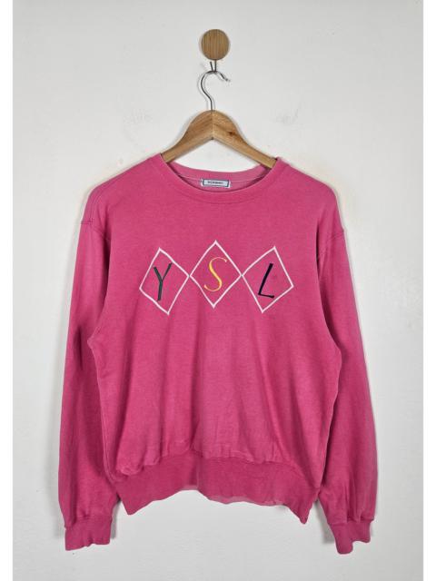 SAINT LAURENT Vintage Yves Saint Laurent Ysl embroidery Sweatshirt