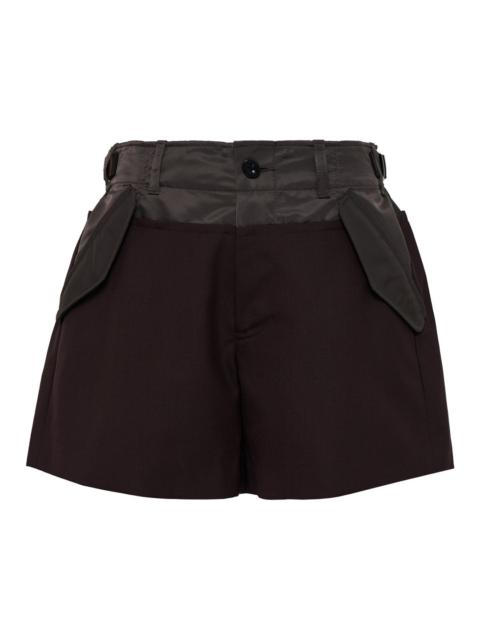 sacai Suiting Mix Shorts