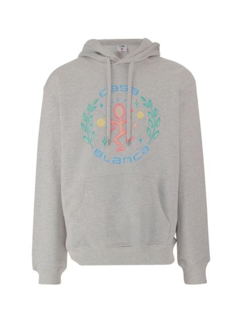 CASABLANCA ADJUSTABLE HOOD LOGO SWEATSHIRT