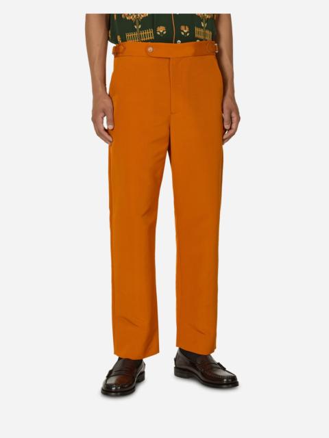 BODE Ginger Faille Trousers Orange