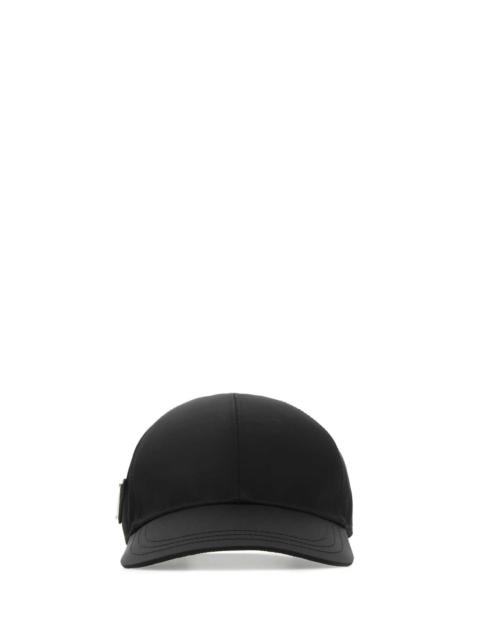 Prada Prada Women Black Nylon Baseball Cap