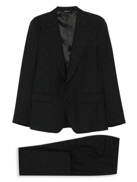 Dolce & Gabbana pinstripe-monogram suit