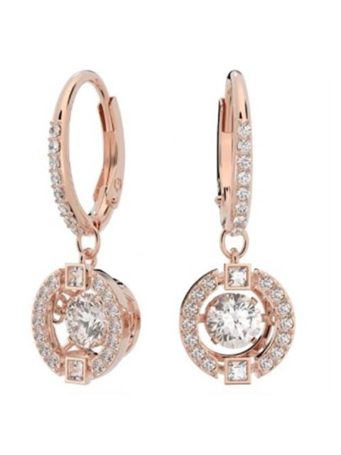 Other Designers Swarovski Rose Gold-Tone Plated Sparkling Dance Drop Earrings