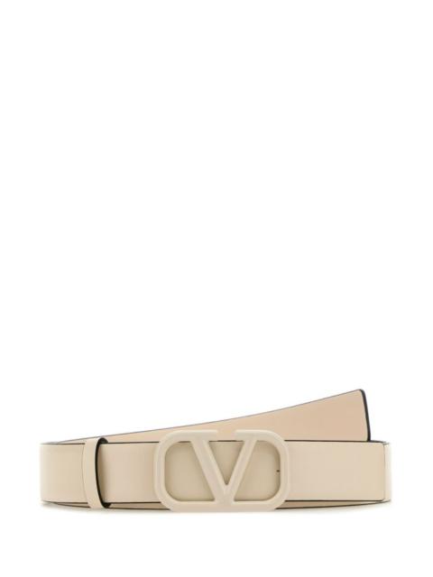 Valentino Garavani Woman Ivory Leather Belt