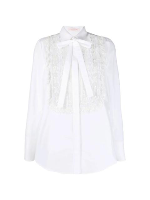 Valentino Valentino Garavani Lace-Bib Tailored Shirt