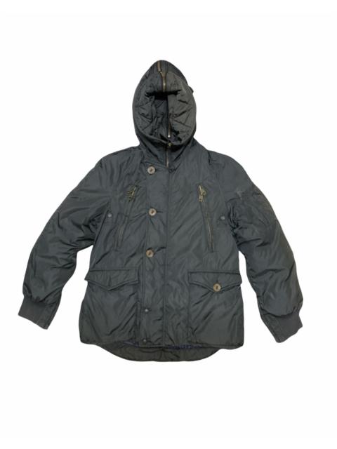 Other Designers Griffin - Griffin Puffer Down Jacket Full Zipper Design With Hoodie