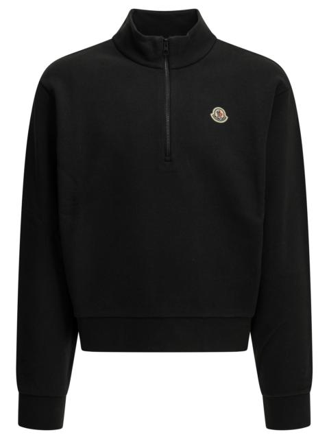 Moncler Moncler Half-zip Sweatshirt Black Men