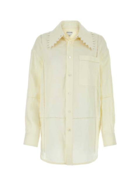 Bottega Veneta Bottega Veneta Women Cream Linen Shirt