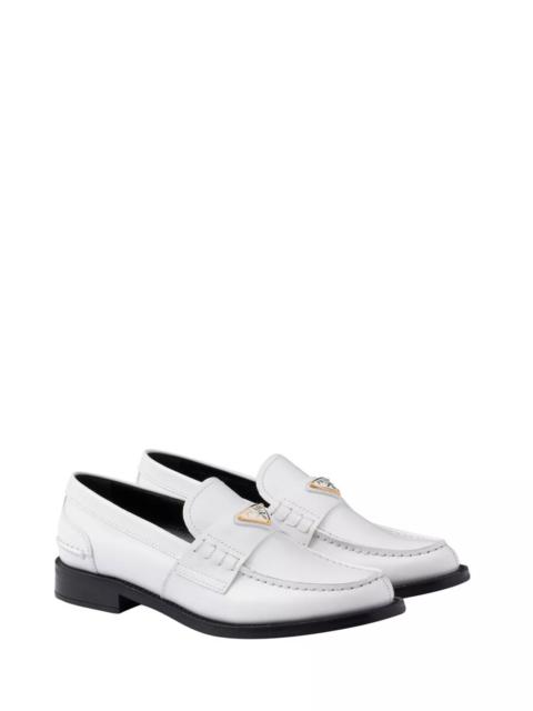 Prada Women's Brushed Leather Loafers