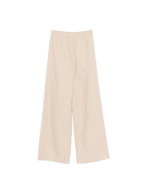FENDI Fendi Neutrals Trousers - Palazzo Pants Women