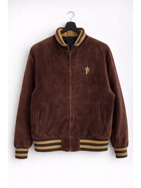 Other Designers Vintage FUBU Brown Velvet Bomber Jacket – 90s Hip Hop