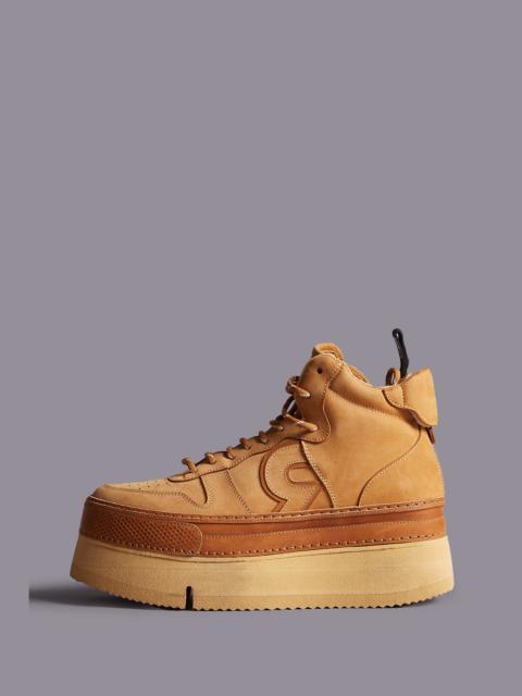 R13 RIOT LEATHER HIGH TOP - TAN NUBUCK