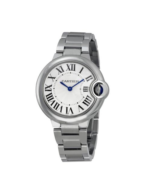 Cartier Ballon Bleu Silver Dial Stainless Steel Ladies Watch W6920084