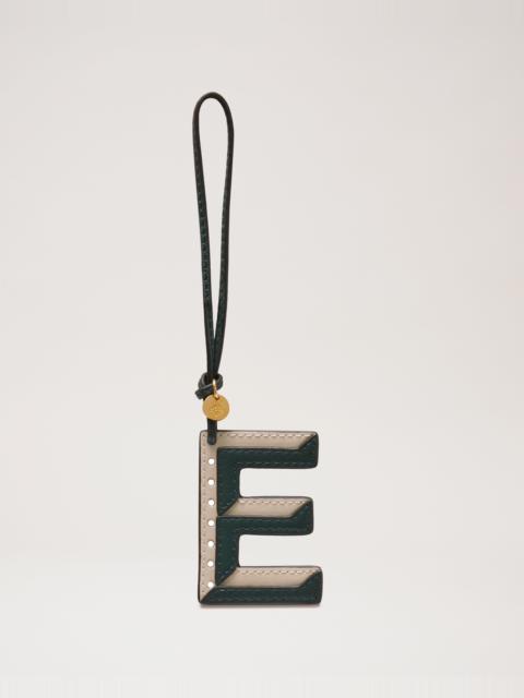 Mulberry Bi-Colour Leather Keyring- E
Mulberry Green & Chalk Silky Calf