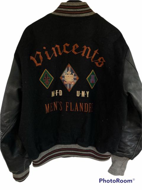 Other Designers Vintage varsity Flandrf leather sleeve