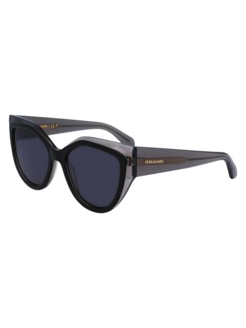 FERRAGAMO Ferragamo Grey Butterfly Ladies Sunglasses SF2004S 024 53
