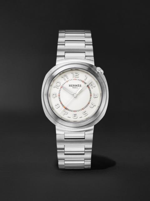 Hermès Cut Automatic 36mm Stainless Steel Watch, Ref. No. 403190WW00 Silver