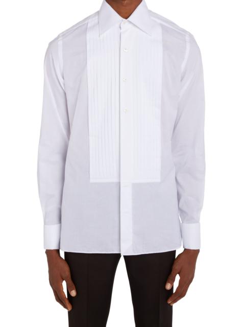 TOM FORD Slim Fit Poplin Tuxedo Shirt