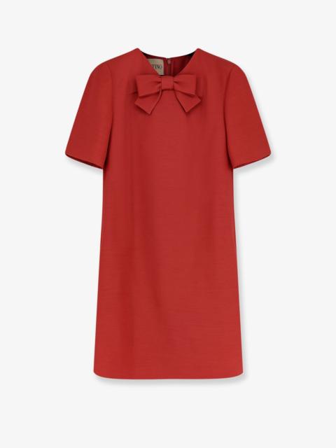 Valentino Valentino Wool And Silk Blend Short Dress