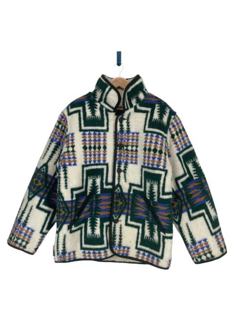 Other Designers SALE🔥Vintage Mikebirnies Navajo Style Button Sherpa Jacket