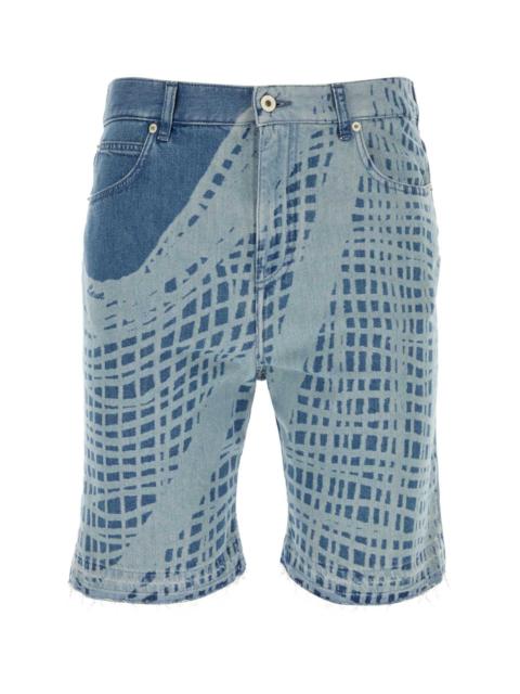 Loewe Loewe Paula's Ibiza Men Printed Denim Bermuda Shorts