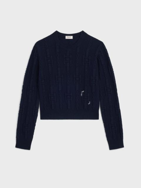 CELINE crewneck sweater IN chains cashmere