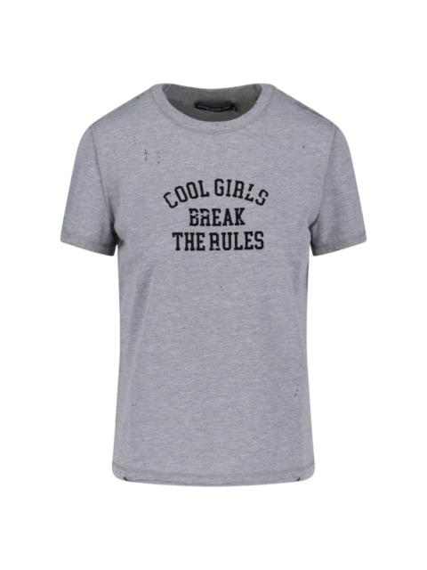Dolce & Gabbana 'COOL GIRLS BRAKE THE RULES' T-SHIRT
