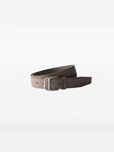 pebbled-leather belt