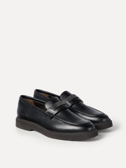Brunello Cucinelli Nappa leather penny loafers with monili