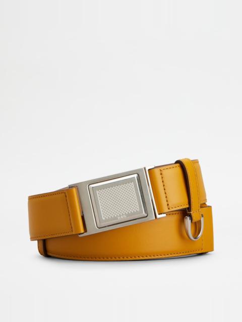 Tod's BELT IN LEATHER - YELLOW