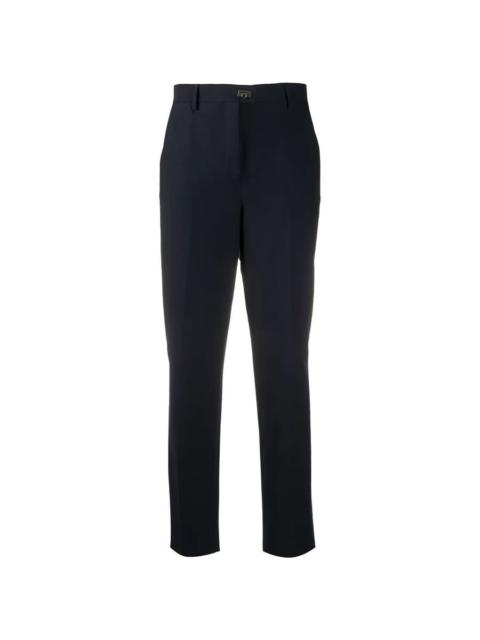FERRAGAMO Ferragamo Gancini-Plaque Straight-Leg Trousers