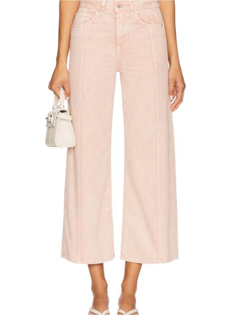VERONICA BEARD Taylor Cropped High Rise Wide Leg Jeans