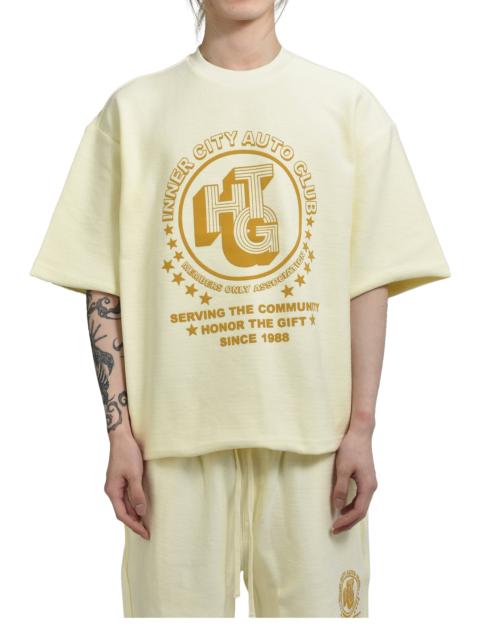 HONOR THE GIFT ASSOCIATION HERRINGBONE CREW / WHT