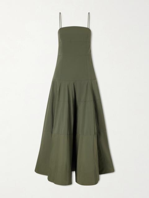 VERONICA BEARD Ilona Taffeta Midi Dress