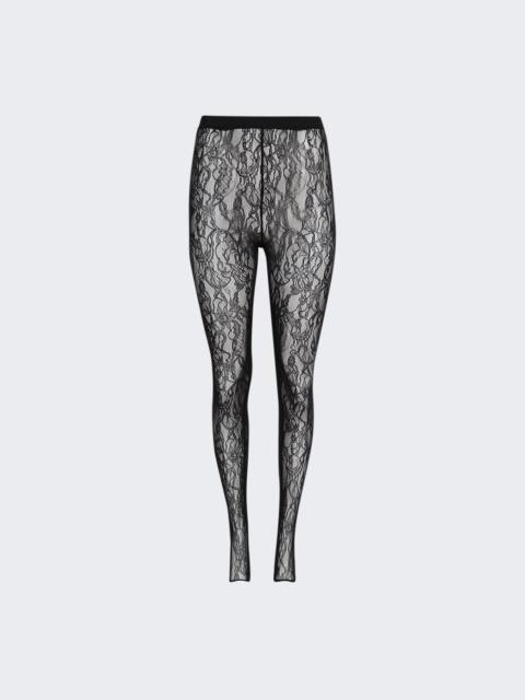 WARDROBE.NYC Lace Stirrup Legging Black