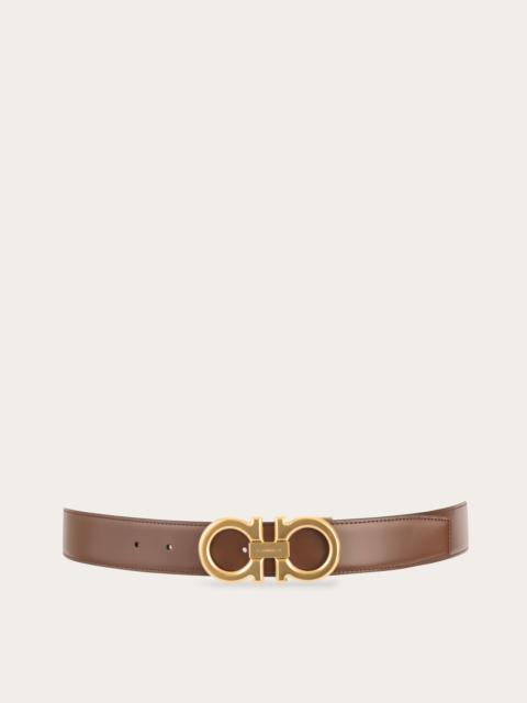 FERRAGAMO Reversible and adjustable Gancini belt