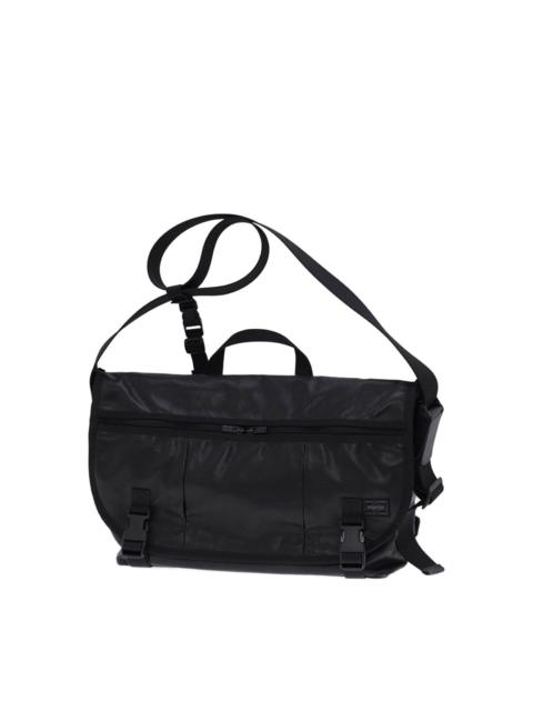 PORTER LOGO-PATCH MESSENGER BAG