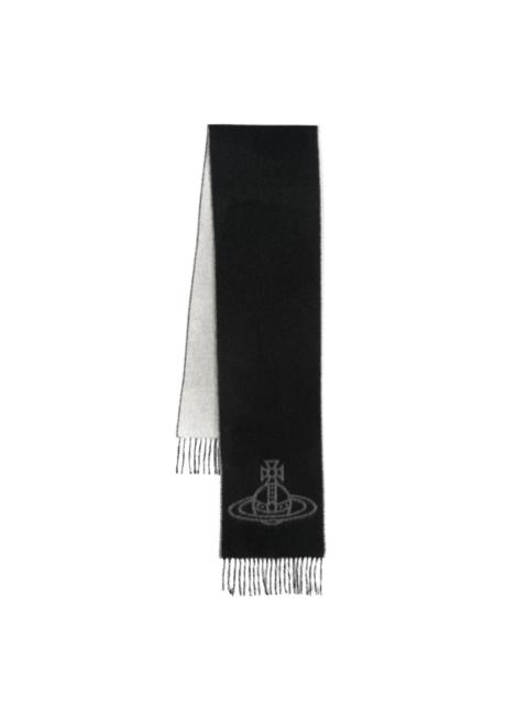 Double logo scarf