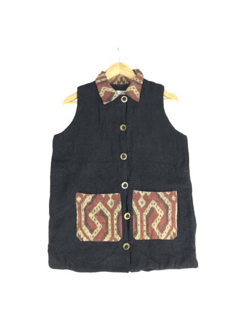 Other Designers Vintage - Vintage Sleeveless Jacket Navajo Tribal Hunting Jacket