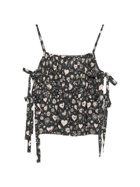 R13 R13 Floral-print Top