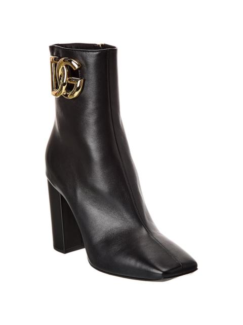 Dolce & Gabbana Dolce & Gabbana DG Logo Leather Bootie