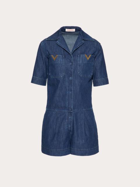 Valentino CHAMBRAY DENIM JUMPSUIT