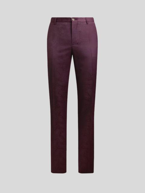 Etro STRAIGHT-LEG WOOL JACQUARD TROUSERS WITH PAISLEY MOTIF