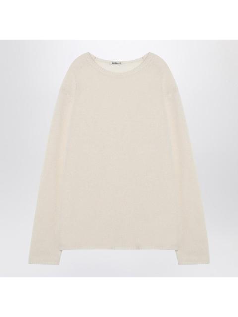 AURALEE Auralee Ivory Cashmere Sweater Men