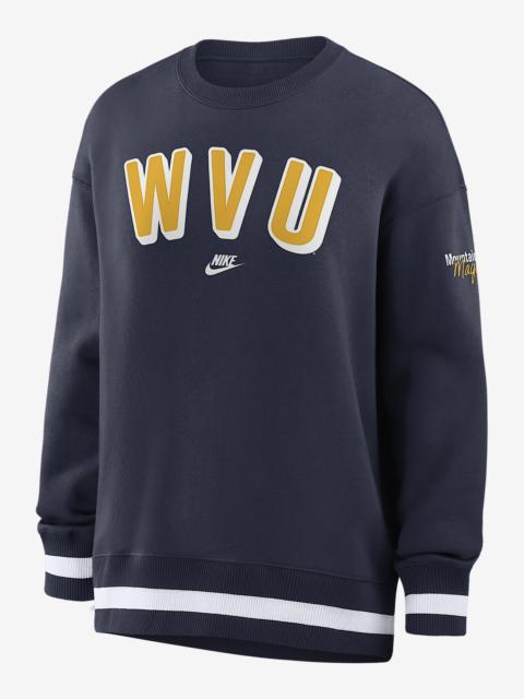 Nike West Virginia Legacy Phoenix Women's Nike College Oversized Pullover Crew